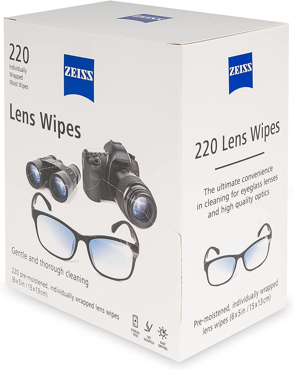 ZEISS lens cleaning wipes individually wrapped