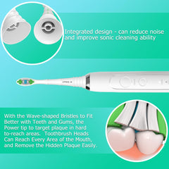 Hygienic cap protects bristles (white)