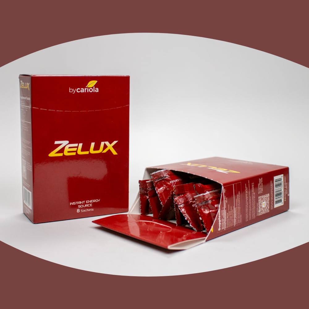 Infographic of Zelux key ingredients and benefits