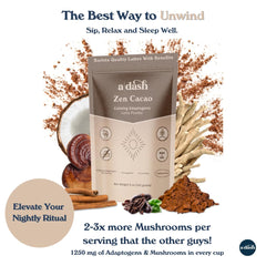 Organic cacao powder, coconut milk powder, and monk fruit ingredients
