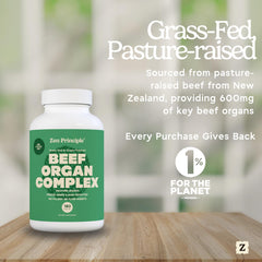 Two-pack Zen Principle beef organs capsule bottle