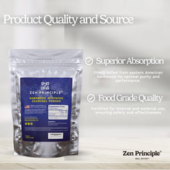 Charcoal powder for skin care and clear skin