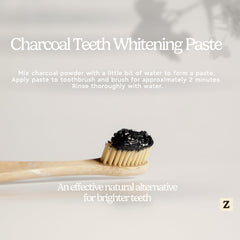 Charcoal powder promoting digestive health usage