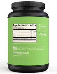 Ingredients and supplement facts for Zen Principle collagen peptides