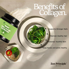 Collagen powder promoting hair, skin, nails and joint health