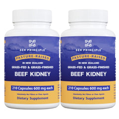 Zen Principle Grass-Fed Beef Kidney Capsules bottle with 420 capsules