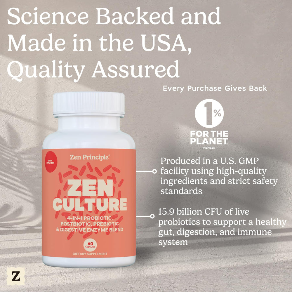 Bottle of Zen Principle Zenculture 120 capsules