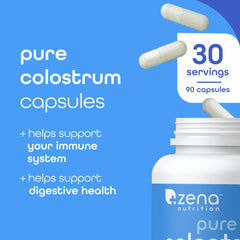 Close-up of Colostrum Capsules 1500mg