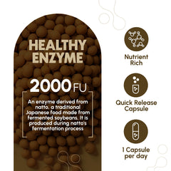 Front label of Zenavea Nattokinase bottle