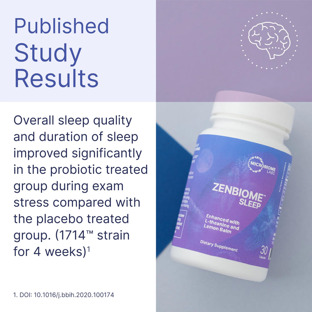 Illustration of Bifidobacterium longum 1714 for Zenbiome Sleep