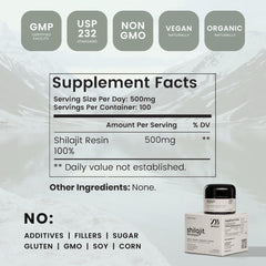 50g jar providing a 100-day supply at 500 mg daily