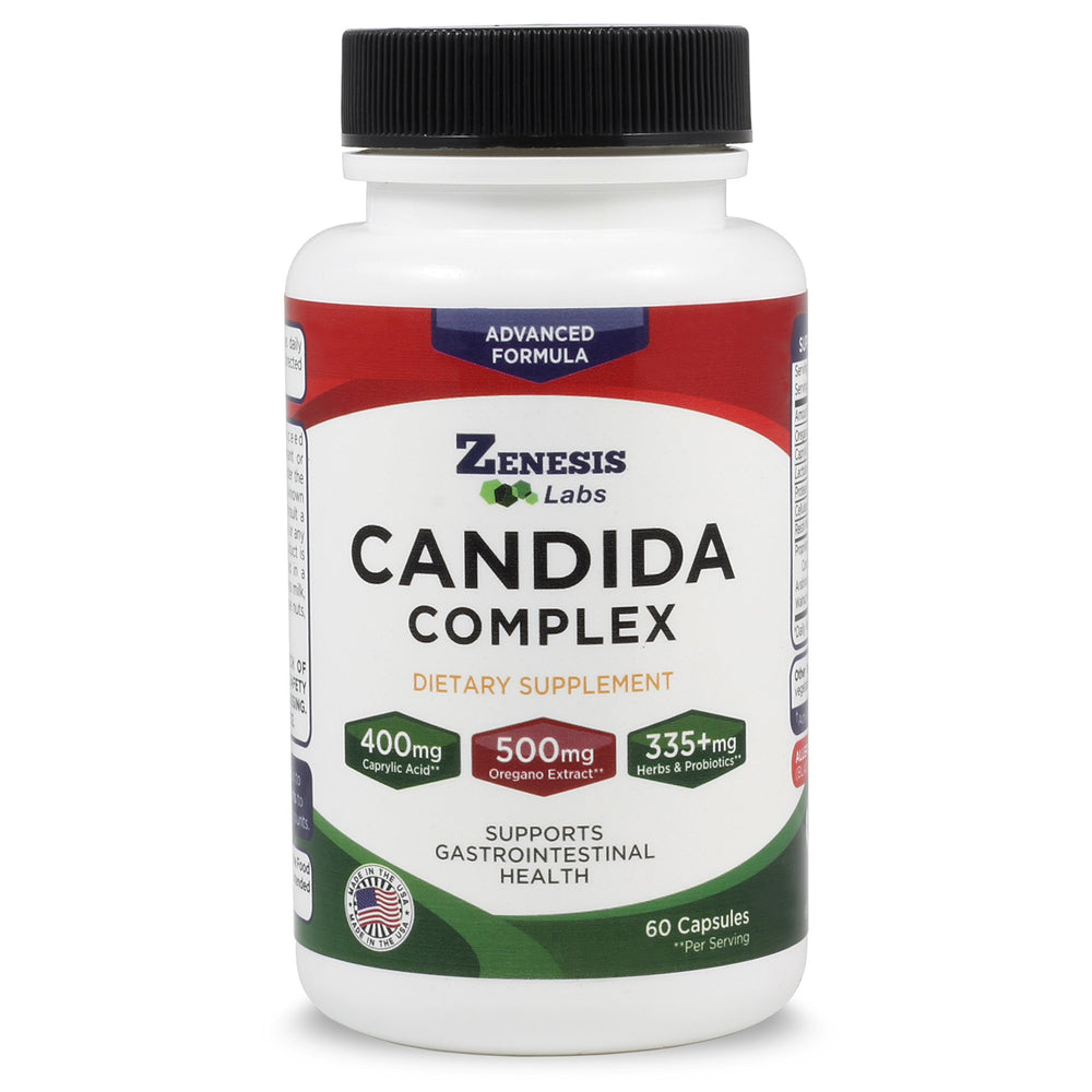 Zenesis Labs Candida Complex Cleanse bottle with capsules