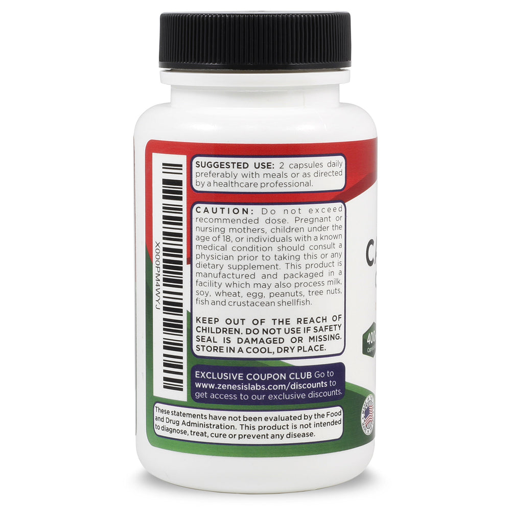 Caprylic acid ingredient representation for Zenesis Candida Cleanse
