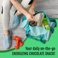 ZenEvo energy bite held in hand during travel and breaks