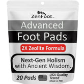ZenFoot Advanced Zeolite Foot Pads packaging and 20-pack
