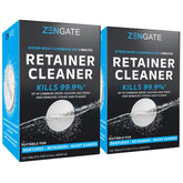 ZENGATE Retainer Cleaner Tablets packaging showing 240 tablets in two packs