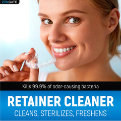 Close-up of ZENGATE Retainer Cleaner tablets
