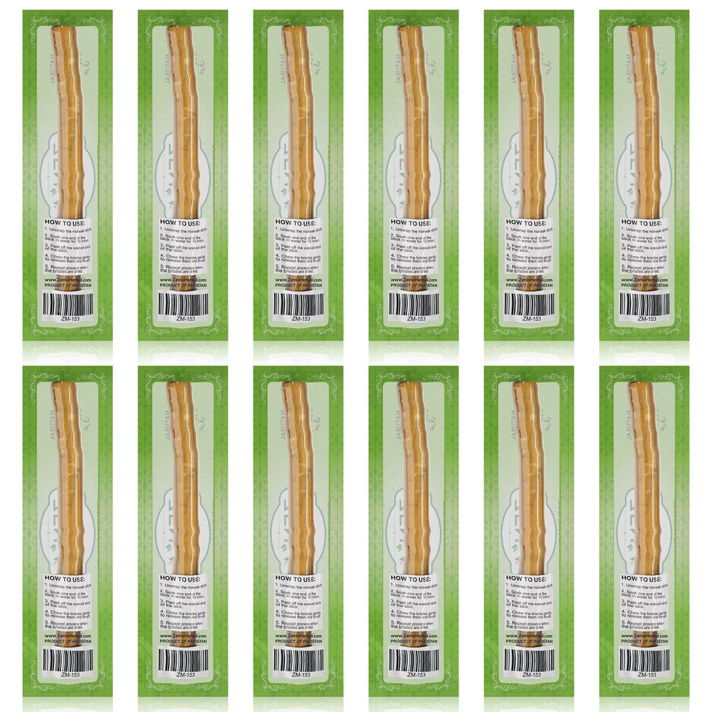 Close-up of Miswak twig bristles from Salvadora Persica