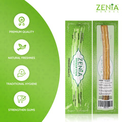 Traditional plastic-free Miswak oral care