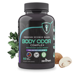 Zenmen Body Odor Pills bottle on white background