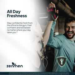 Zenmen capsules being swallowed with water