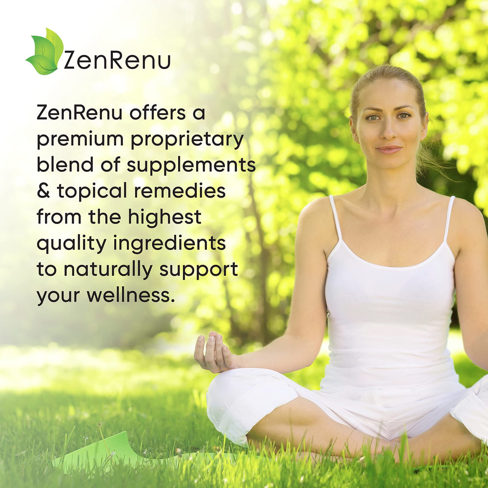 Nutrition label on ZenRenu liposomal vitamin C zinc bottle