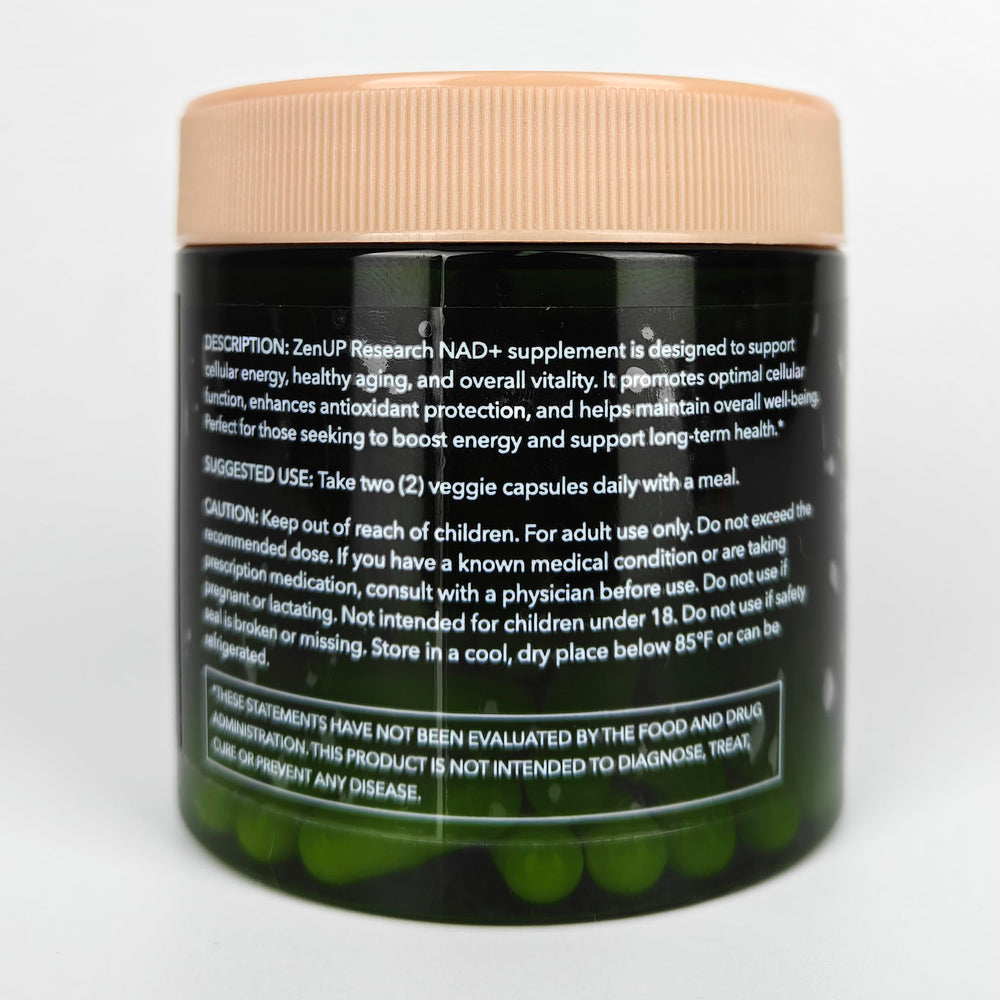 ZenUP NAD+ packaging and box