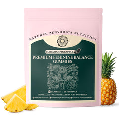 Zenvorica Pineapple Gummies for Women bottle and label