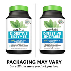 Zenwise Health daily-use packaging demonstrates two capsules before meals.