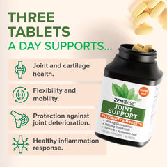 Close-up of Zenwise Joint Support bottle label