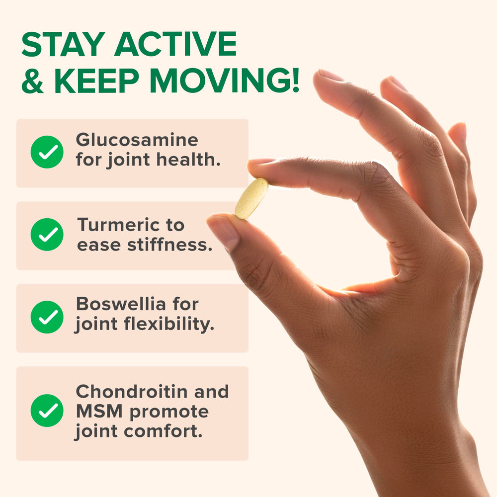 Illustration of Curcumin, Boswellia and Hyaluronic Acid ingredients