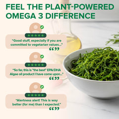 Clinically tested vegan omega-3 ingredients label
