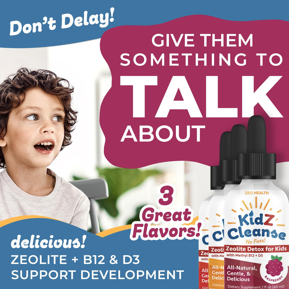 Zeo Health KidZ Cleanse dosing dropper showing half and full dropper usage