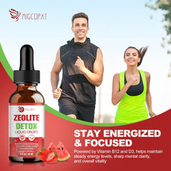 Mixing Zeolite Detox Drops in water