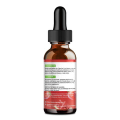 Strawberry and watermelon with the Zeolite Detox Drops bottle