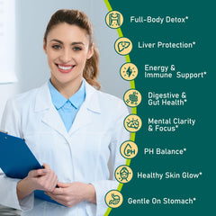 Nutritional label and supplement facts for Zeolite Detox Drops