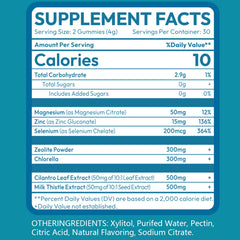 Pack shot of Zeolite Detox Gummies Apple Flavor 60-count