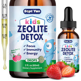 Zeolite Detox for Kids strawberry-flavored liquid drops bottle