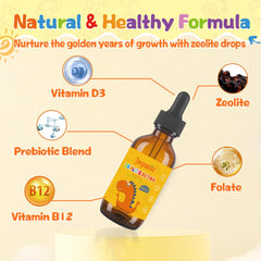 Clinoptilolite zeolite detox drops for children