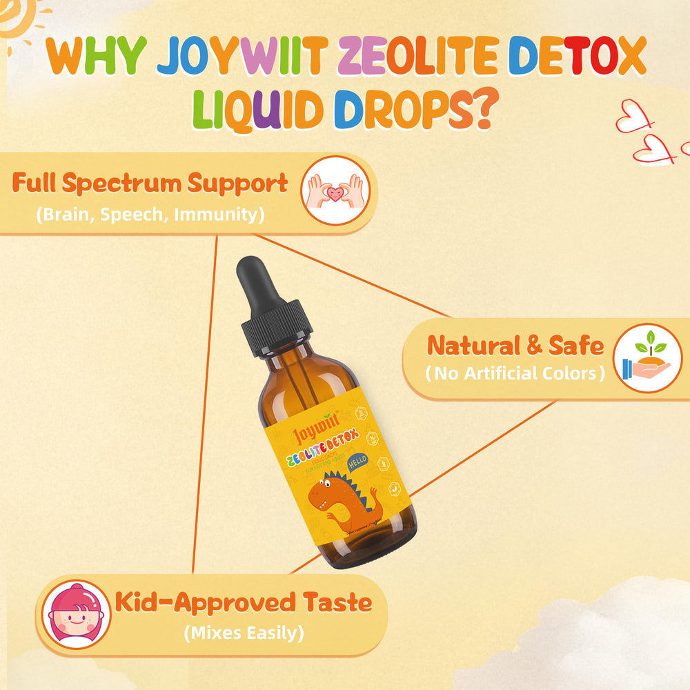 Kid-friendly daily detox supplement with prebiotics