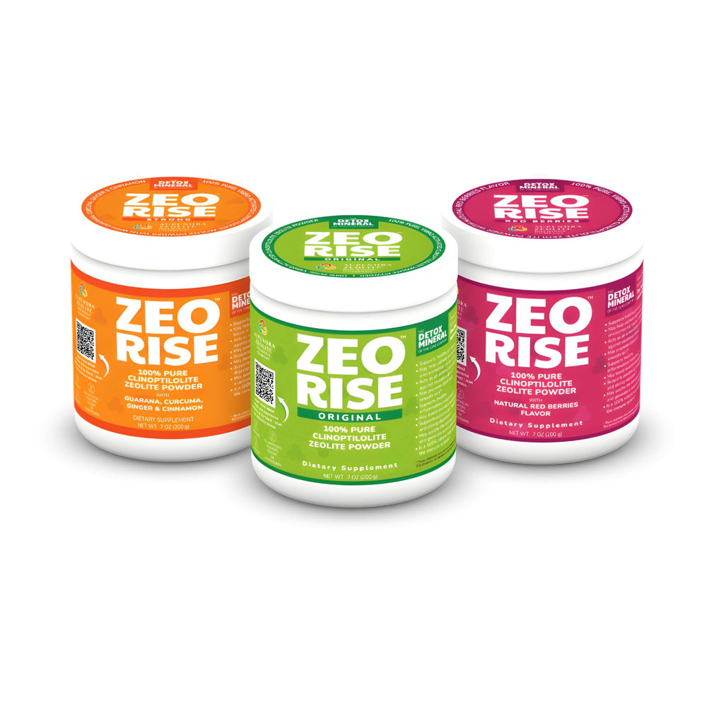 Illustration showing immune support and pH balance with zeolite detox