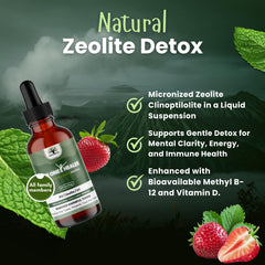 Serving suggestion: Zeolite Detox Drops stirred in water