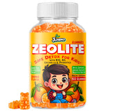 Orange flavor Zeolite Kids Detox Gummies close-up