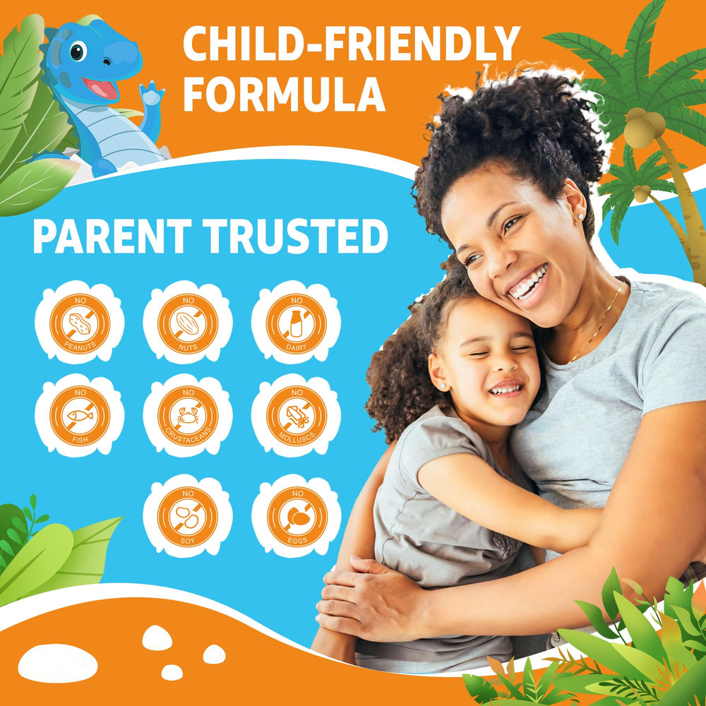 Vegan, non-GMO, gelatin-free, dairy-free seals on packaging