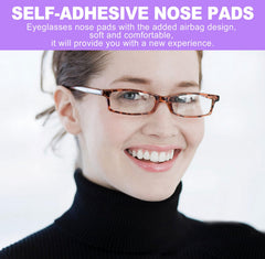 Nose pads compatible with plastic frames and sunglasses