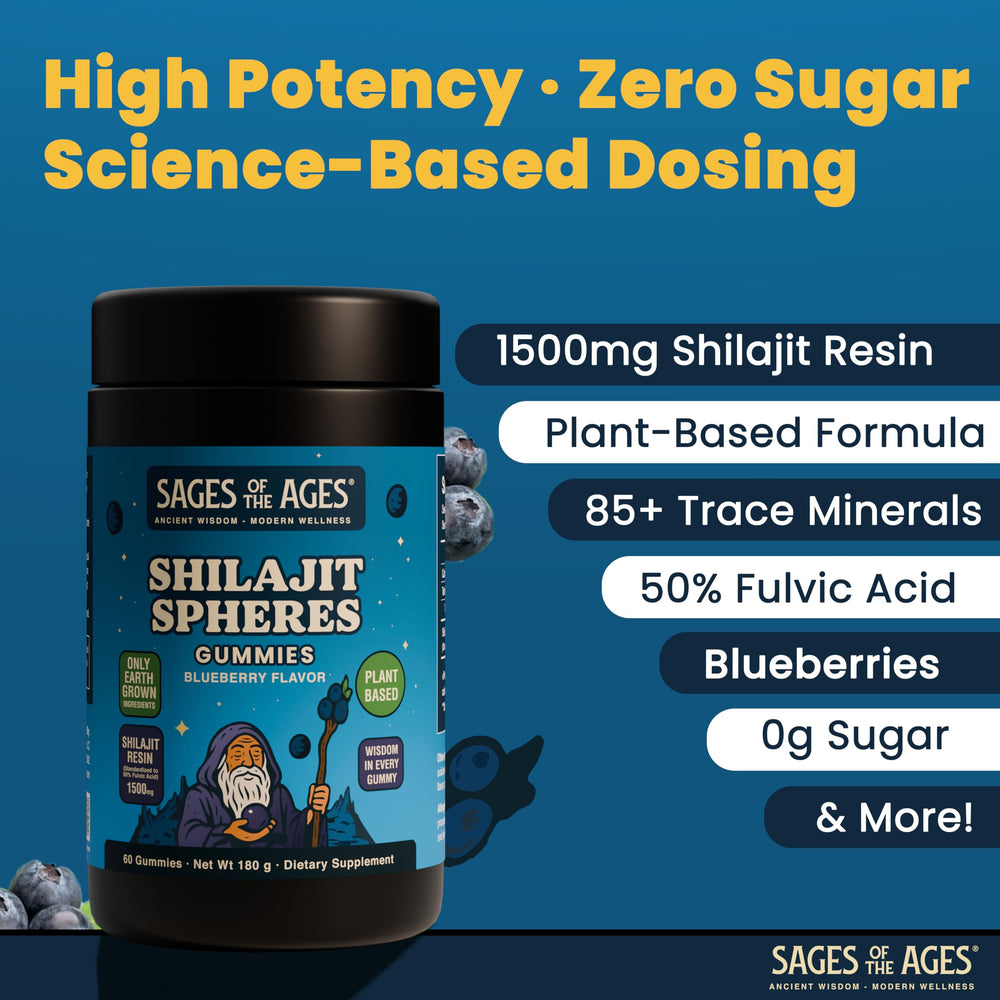 Close-up showing zero sugar in Shilajit Gummies using stevia and erythritol.