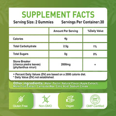 Zetelixia Apple-flavor gummies close-up—premium herbal blend for organ health.