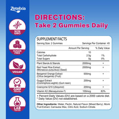 90-count Zetelixia Cholesterol Gummies bottle on display
