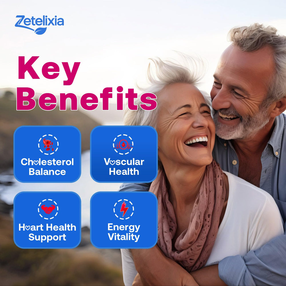 Zetelixia Cholesterol Gummies bottle with label close-up