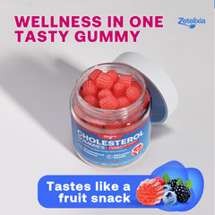 Nutritional ingredients chart for Zetelixia gummies